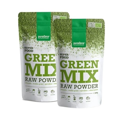 DUO Pack Green mix raw powder