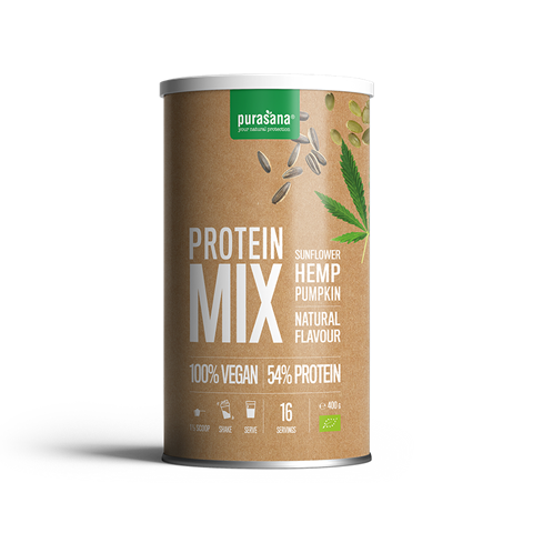 Vegan protein zonnebloem, hennep & pompoen